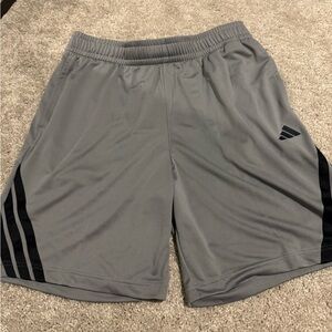 Adidas Men's Gray Athletic Shorts